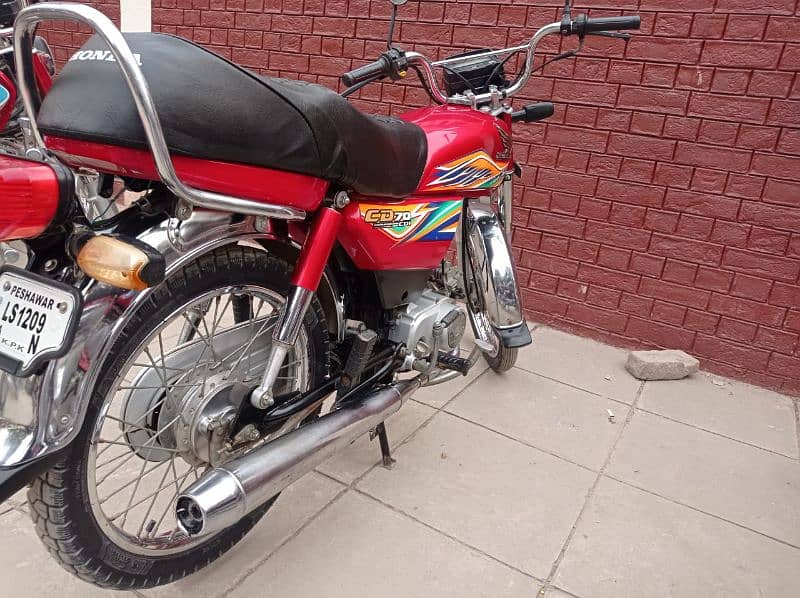 Honda CD70 2020 Model Peshawar Registered 0335 9366754 7