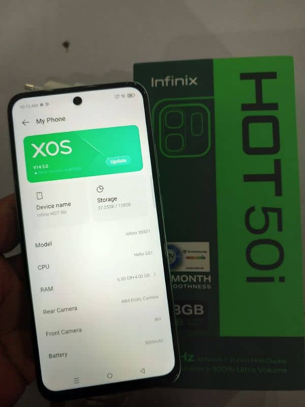 infnix hot 50i 6+6/128 1