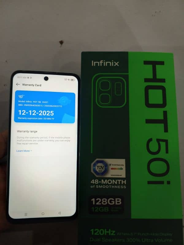 infnix hot 50i 6+6/128 4