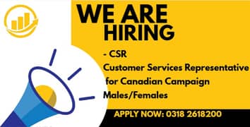 CSRs Required for Canadian Campaign Males/Females