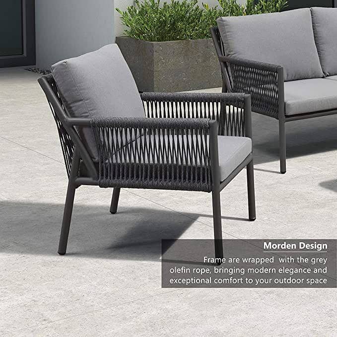 rattan sofa/roop sofa set/4 seater/iron furniture/Upvc chair/outdoor 5