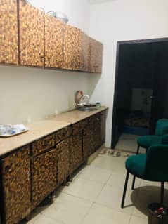 Only Short Time Furnished Studio Apartment For Rent 2Bedroom With attached bathroom lounge Kitchen in Muslim Comm