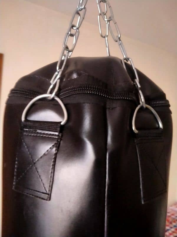 Boxing bag with gloves 2