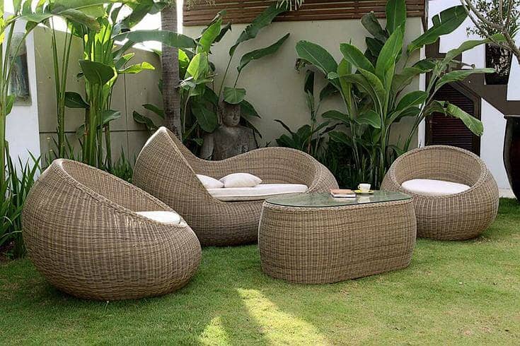 5 seater rattan sofa/rattan chair set/Garden chairs/rattan sofa sets 4