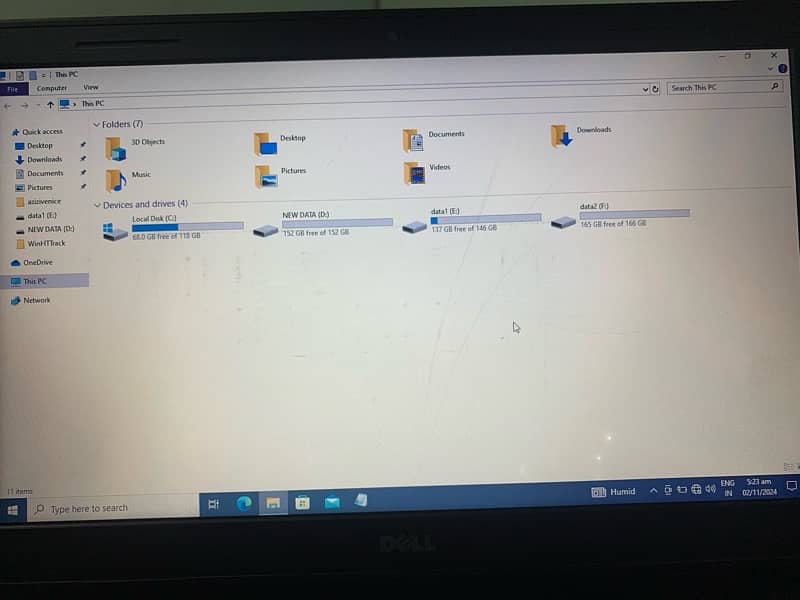 DELL Laptop | 7th Generation | core i7 | 8/512 GB 5