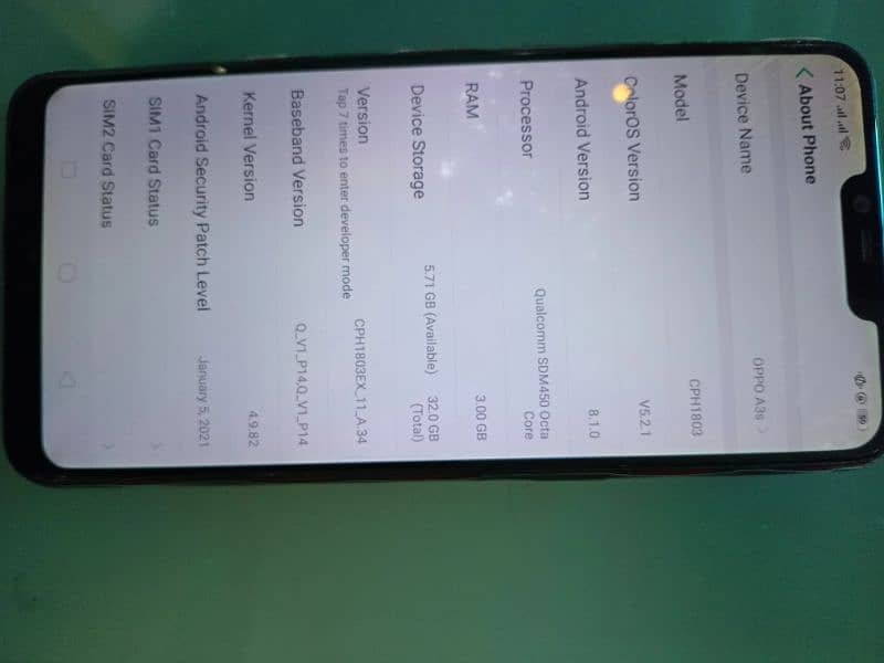 Hi I'm selling my Oppo A3s with 9/10 condition 0