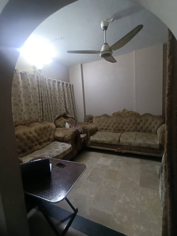 Samama corner flat is available for sale in gulistane jauhar block 20 4