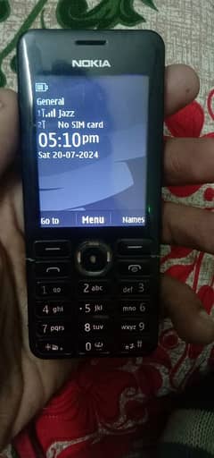 Nokia 206 PTA Approved original with charger  contc number 03067262873