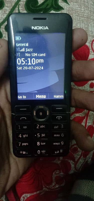 Nokia 206 PTA Approved original with charger  contc number 03067262873 0