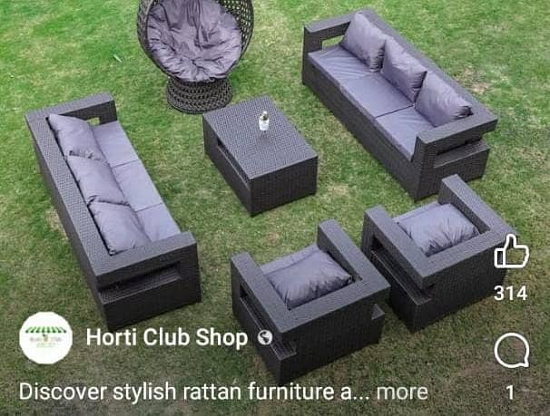 rattan sofa set/5 seater/outdoor furniture/Upvc chair/Roop Sofa Set 5