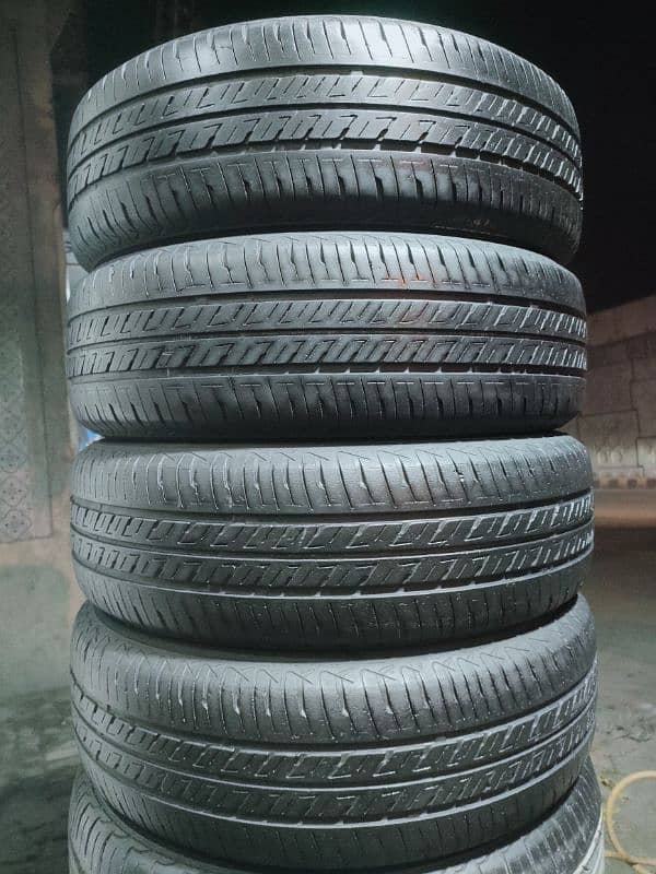 185/65R15 Bridgestone Japani 4 Tyres Set in 70% condition 0