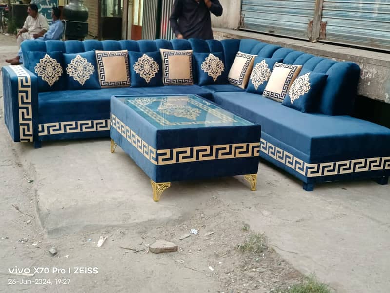 L Shaped sofa set - 7 Seater sofa set - Sofa set - Poshish sofa set 2