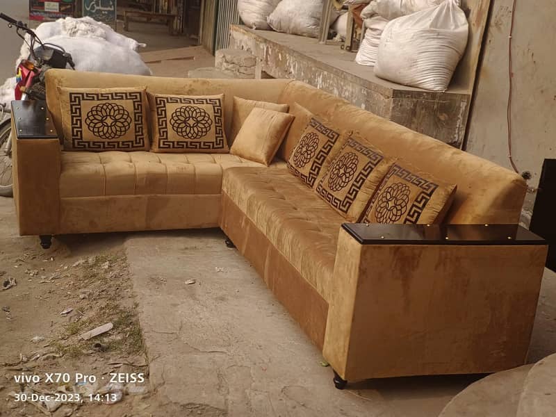 L Shaped sofa set - 7 Seater sofa set - Sofa set - Poshish sofa set 7