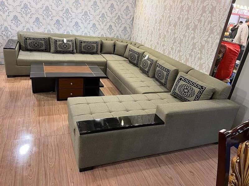 U shape sofa set - Corner sofa set - Decent sofa set - sofa 13