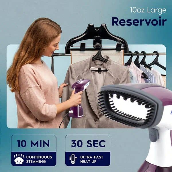 Sonashi Portable Handheld Garment Steamer 0.25 L 1100 W SGS-315 3