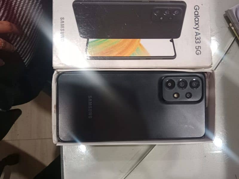 samsung A 33 5g,  good codition pta approved with BoX And Cable 1