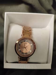 Analog Rose Gold Dial Women's Watch-Gw0470L3,