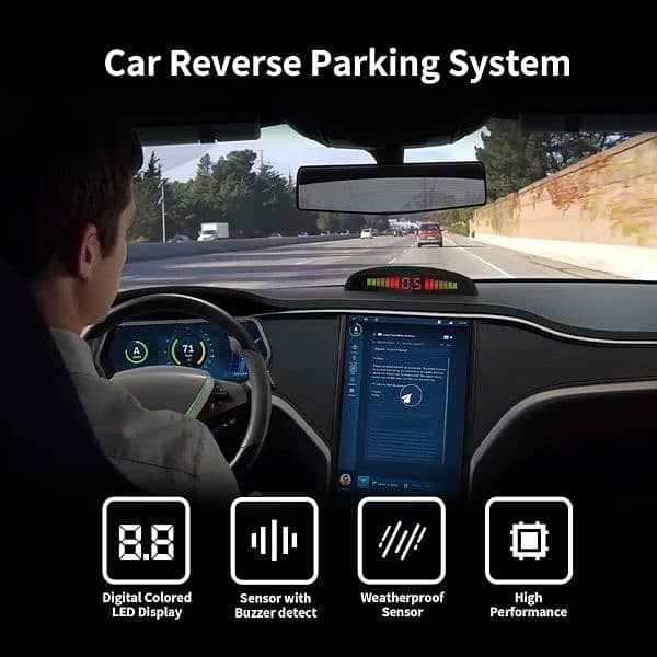 EKYLIN Car Auto Vehicle Reverse Backup Radar System 1