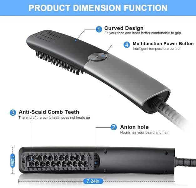 LIDASEN BEARD STRAIGHTENER 2