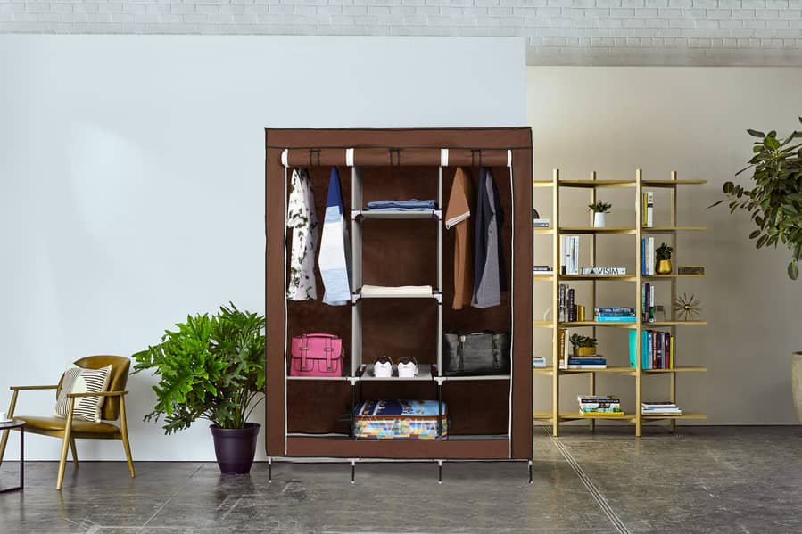 3 Layer Storage Wardrobe Model 88130 Shelf Rack Fancy And Foldable 2