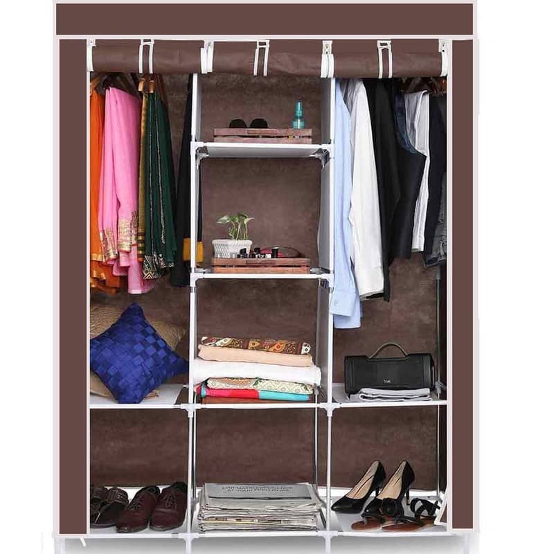 3 Layer Storage Wardrobe Model 88130 Shelf Rack Fancy And Foldable 4