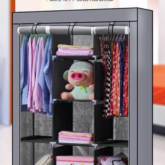 3 Layer Storage Wardrobe Model 88130 Shelf Rack Fancy And Foldable 6