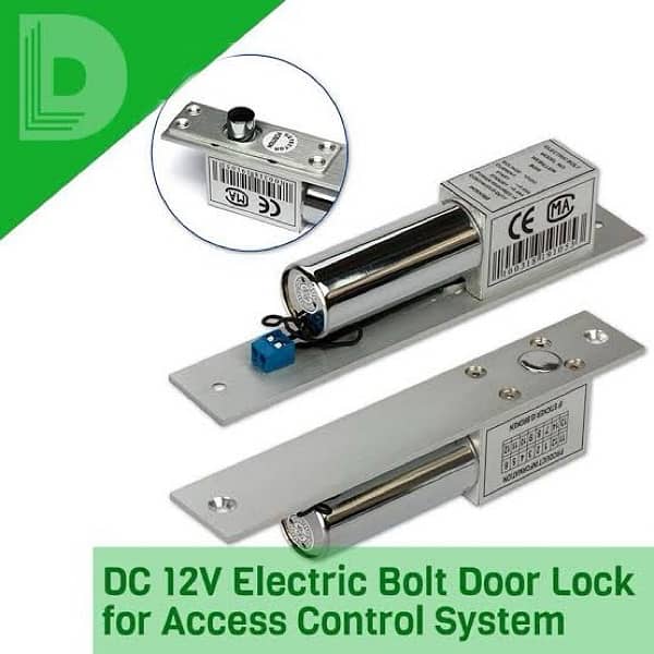 Electric Wooden Drop bolt door lock 12v Access control system 0