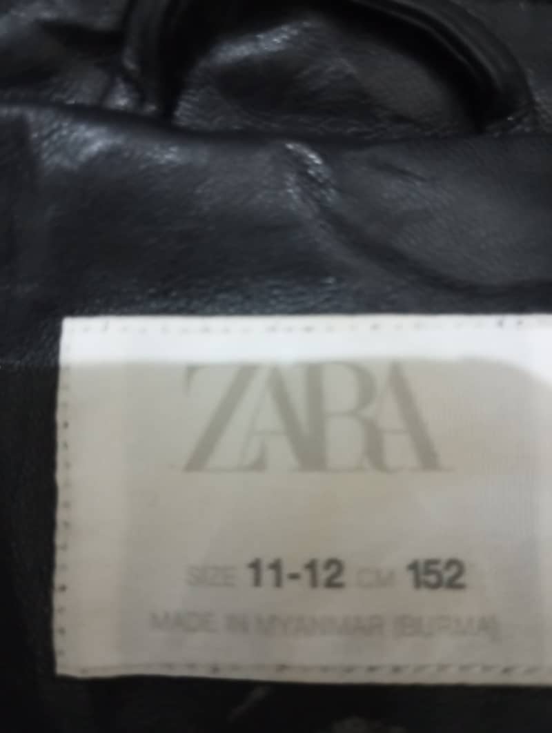 Premium ZARA leather jacket For Sale 2