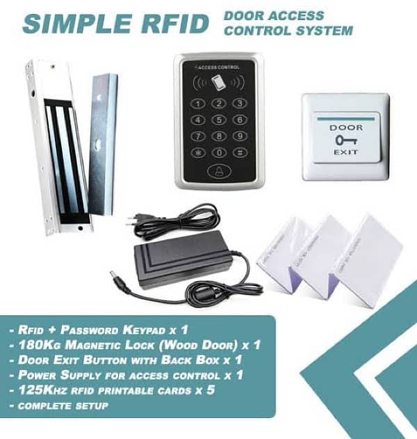 Keypad Card Security Door lock system electric Magnetic access control 0