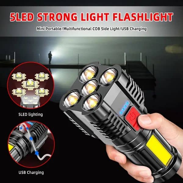 5 LED COB FLASHLIGHT 1