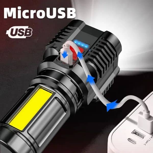 5 LED COB FLASHLIGHT 2