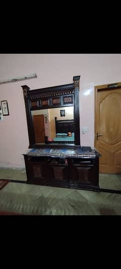 dressing table with mirror