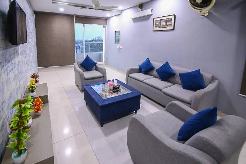 [14  PER DAY  ] Luxury Furnished Apartment For Rent Lahore Near Defence 11