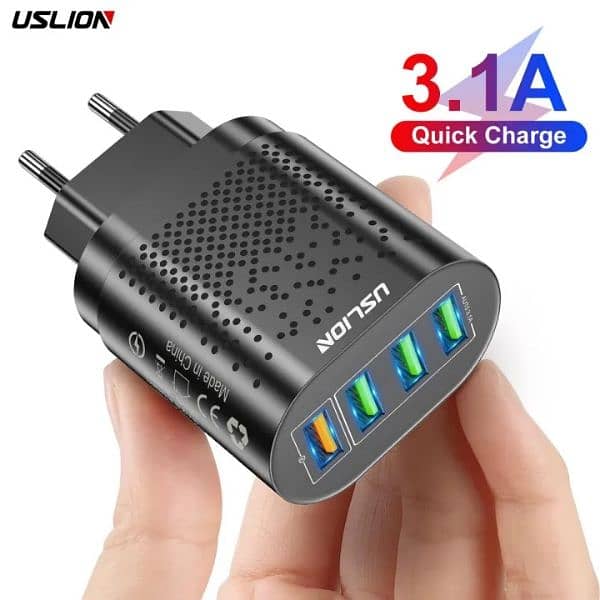 USLION 48W USB Charger Fast Charge QC 3.0 Wall Charging 1