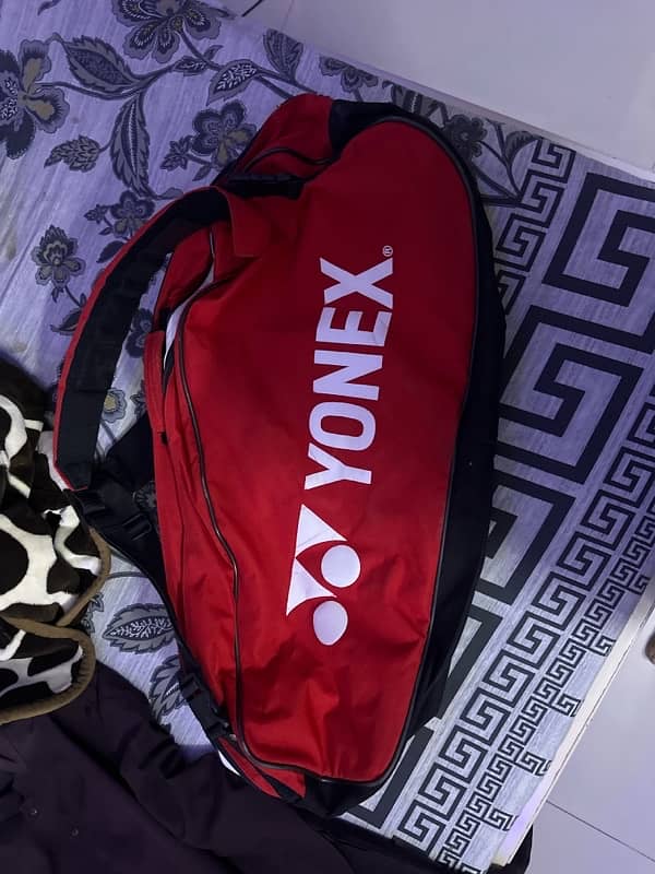 badmainon bag yonex orignal 3 zips also can use in tennis 0