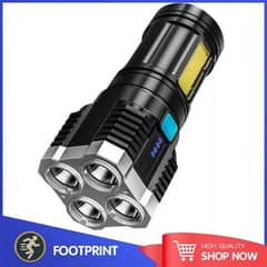 4-Core Flashlight Super Bright Rechargeable Flashlight Multi LED