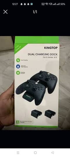 KINGTOP DUAL CHARGING DOCK STATION 2x1200 mAh battery packs