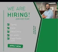 Simple typing job Ms word, Excel home base working for males & females