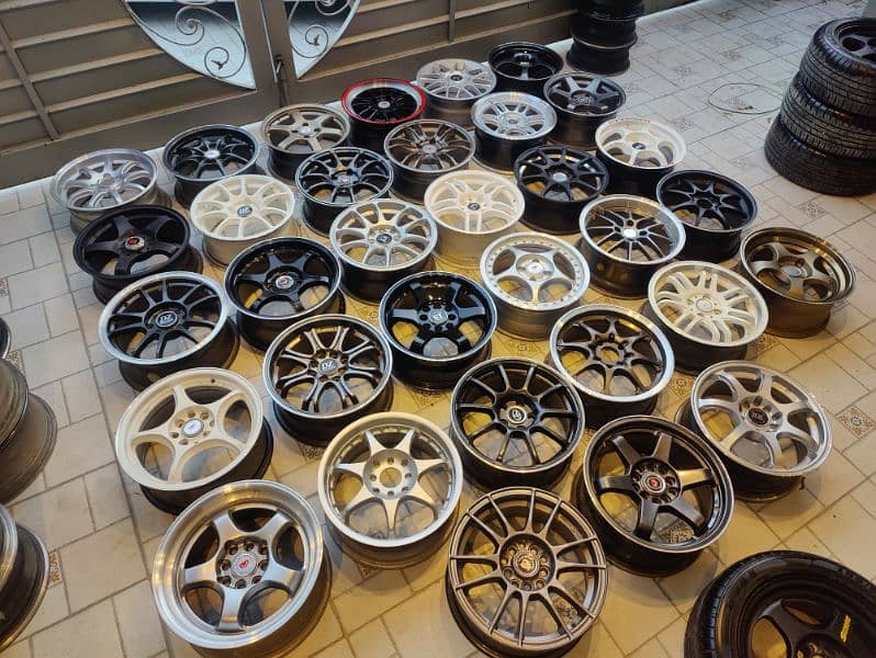 15 inch Slightly Used Alloy Wheels (Imported) 1