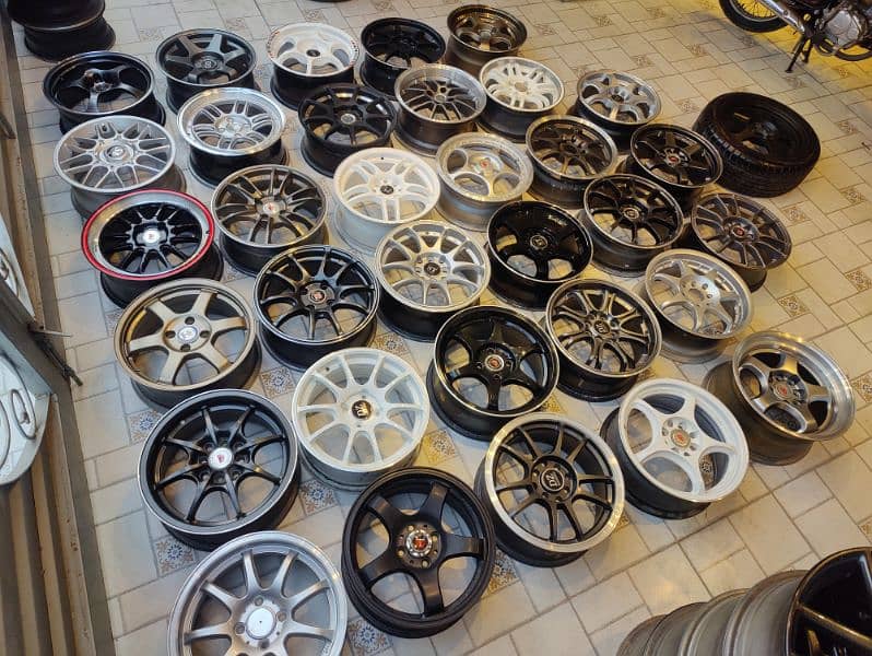 15 inch Slightly Used Alloy Wheels (Imported) 3