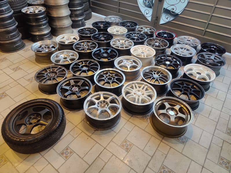 15 inch Slightly Used Alloy Wheels (Imported) 5