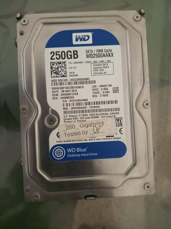 WD Blue 250GB PC Desktop Hard Drive SATA 6 Gb/s 0