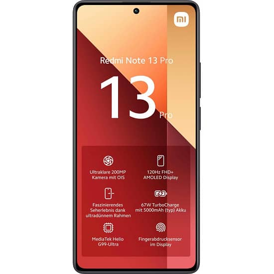 Xiaomi Redmi Note 13 Pro (8GB, 256GB, Midnigh only box open 0