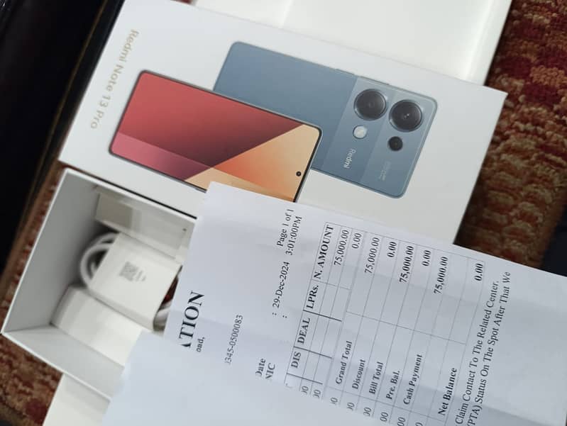 Xiaomi Redmi Note 13 Pro (8GB, 256GB, Midnigh only box open 4