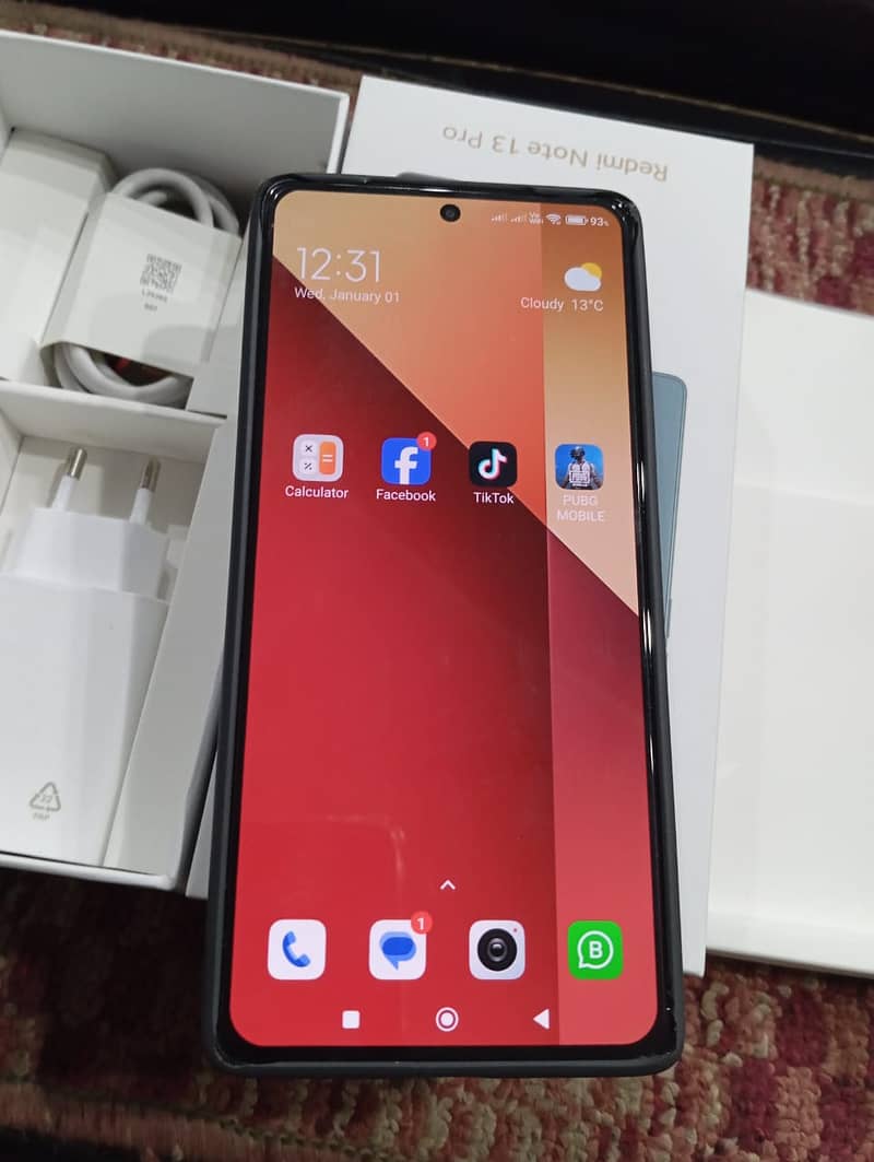 Xiaomi Redmi Note 13 Pro (8GB, 256GB, Midnigh only box open 9