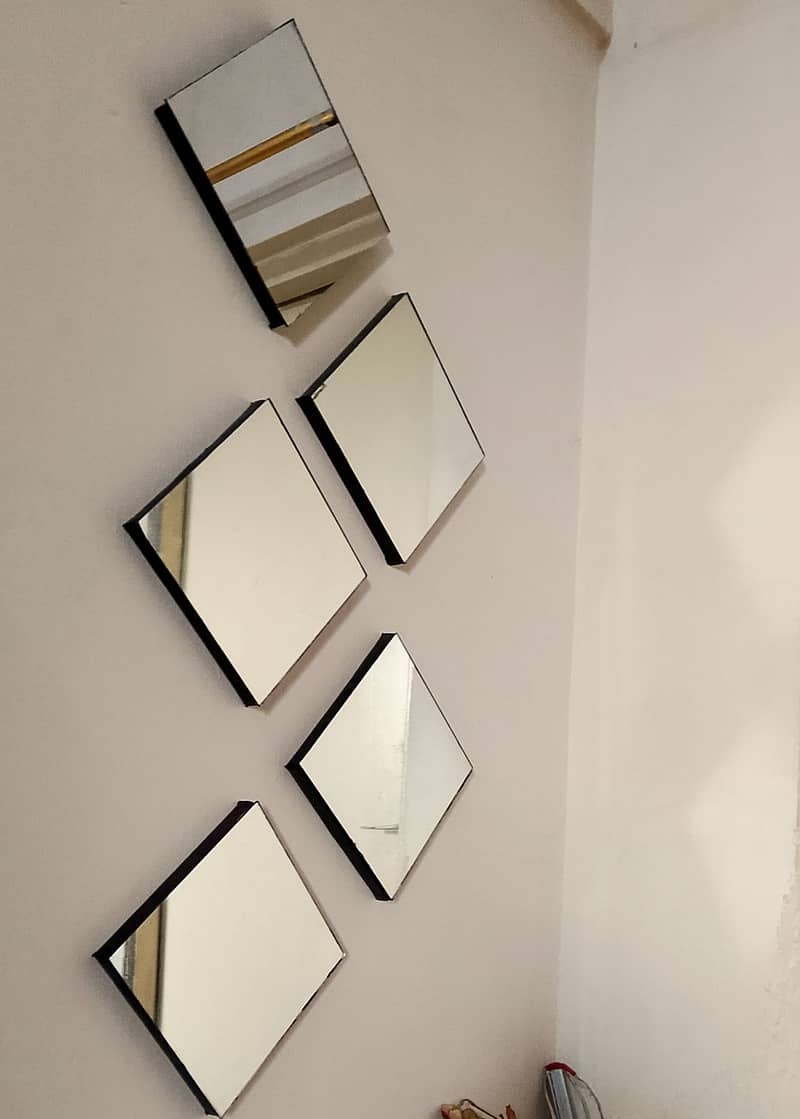 Set of 5 . . . . Elegant mirror  (8 x8 ) 2