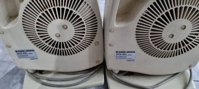 2 Black & Decker Fan Heaters 2000 Watts 0