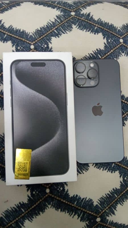 I phone 15 pro max ( Pta approved 256gb) 0