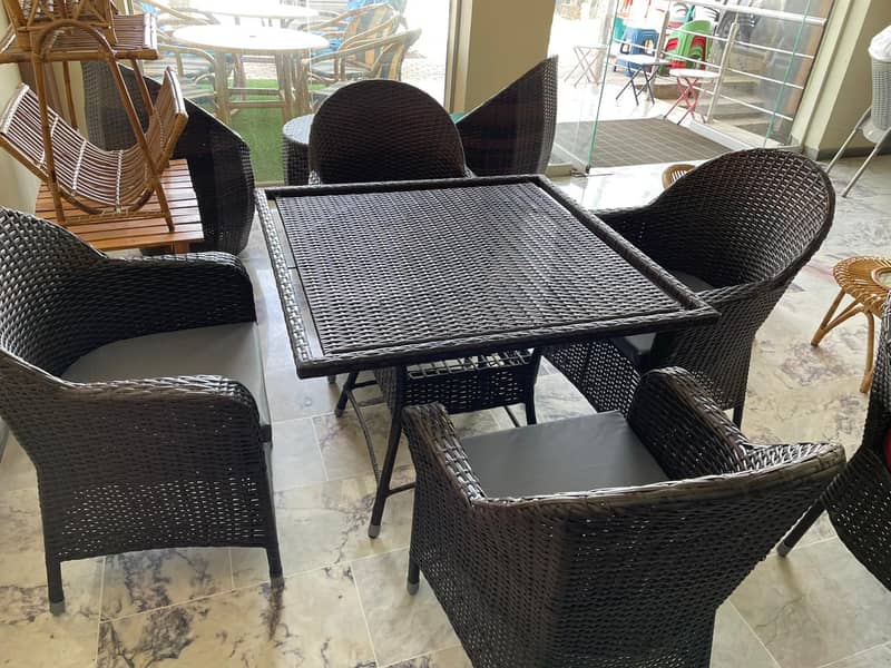 rattan sofa set/cafe furniture/sofa sets/Terrace Lawn chair/UPVC chai 9