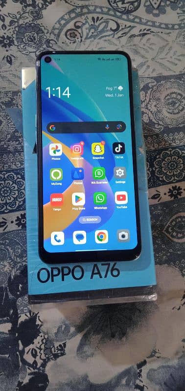 Oppo A76 6+4/128GB Official PTA with Box Exchange possible Good Phone 0